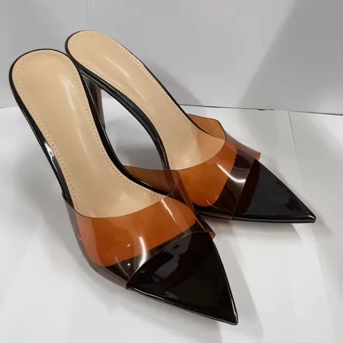 Chaussures à bride transparente pour femmes