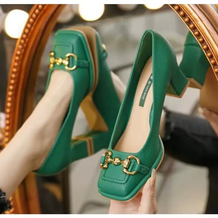 Escarpins à talons mi-hauts pour femmes