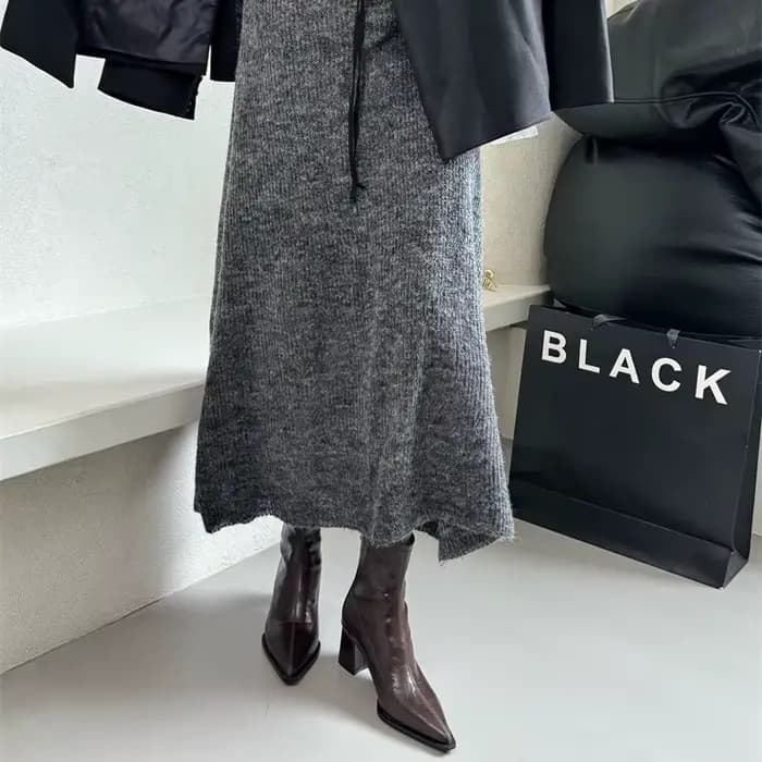 Bottines à talons hauts et bout pointu pour femme