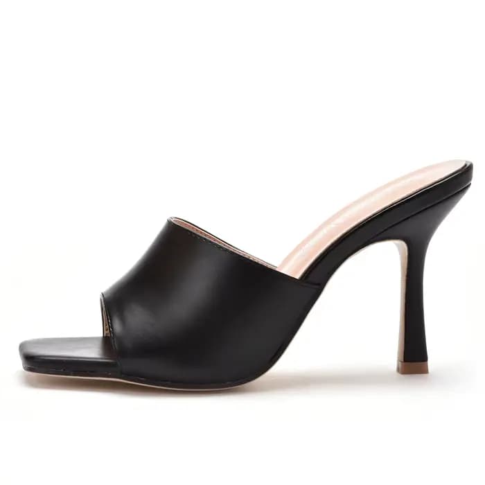 Crystal Queen – sandales d'été à bout carré pour femmes, Mules Sexy à talons hauts et fins, chaussures à la mode