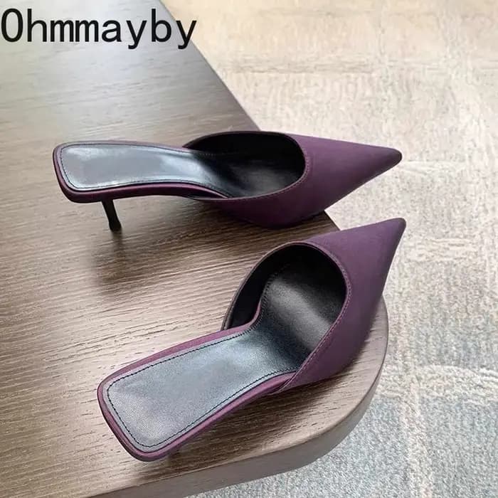 Mules d'été à talons hauts pour femmes