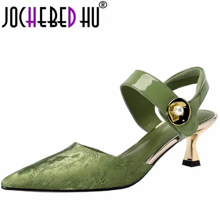 Escarpins à Talons Hauts Fins en Cuir pour Femme