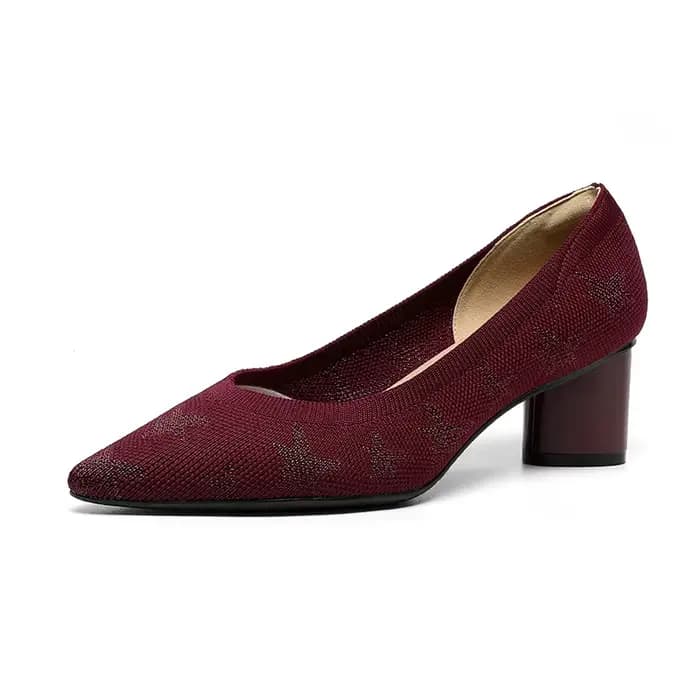 Chaussures simples tissées à talons hauts pour femmes