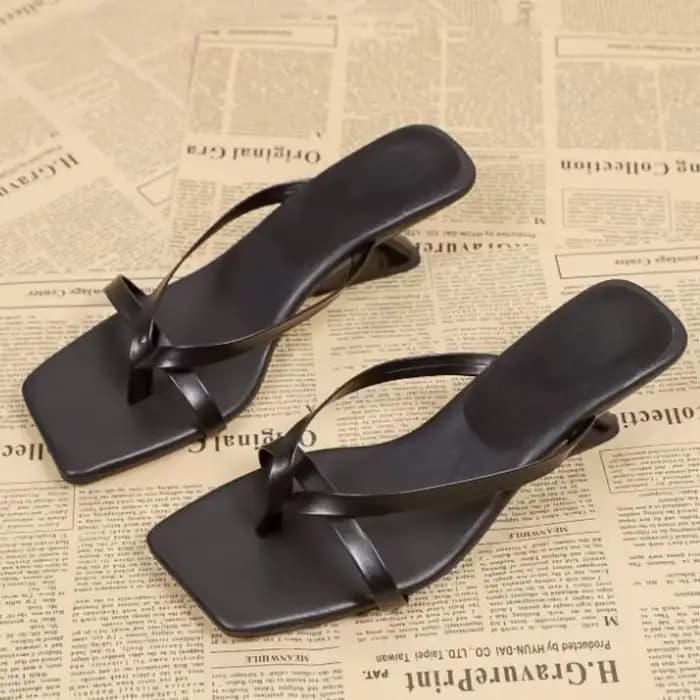 Sandales d'été confortables à bout carré minimaliste pour femme