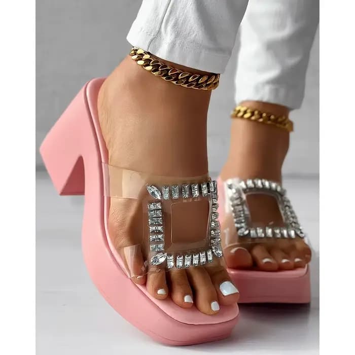 Sandales femmes sangle claire