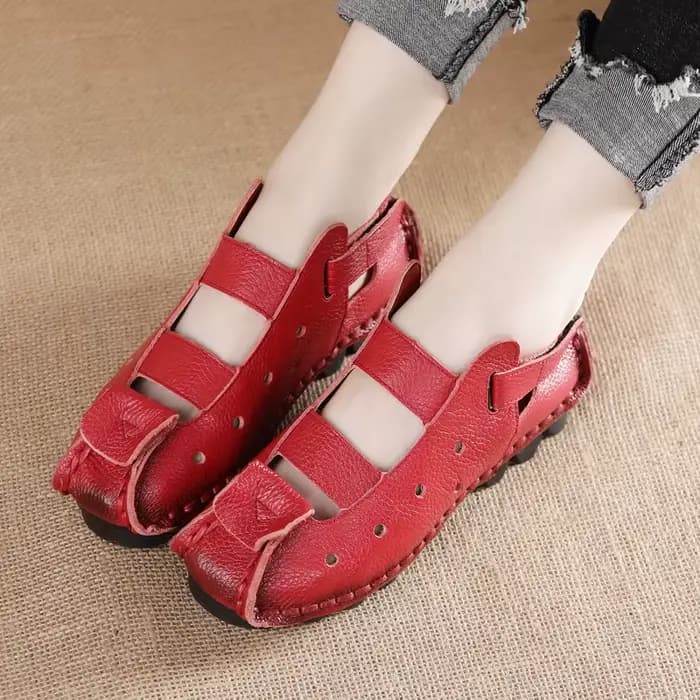 Sandales d'été en cuir pour femmes