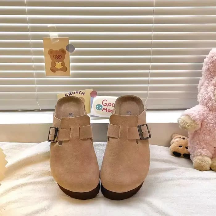 Pantoufles d'été à bout mule semi-dérapant pour femmes