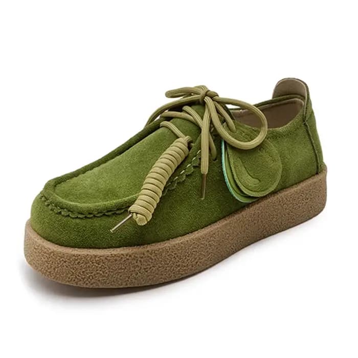 AIYUQI – mocassins en daim et cuir véritable pour femmes