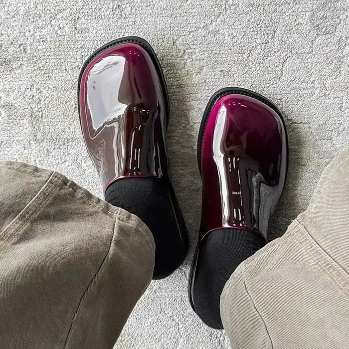 Style coréen à la mode rétro talon épais Mule pantoufles printemps été français soirée brise paresseux personne demi