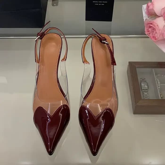 Escarpins en forme de cœur pour femmes