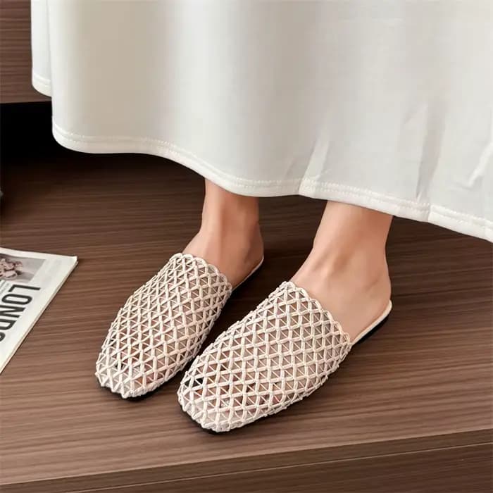Mules tissées pour femmes