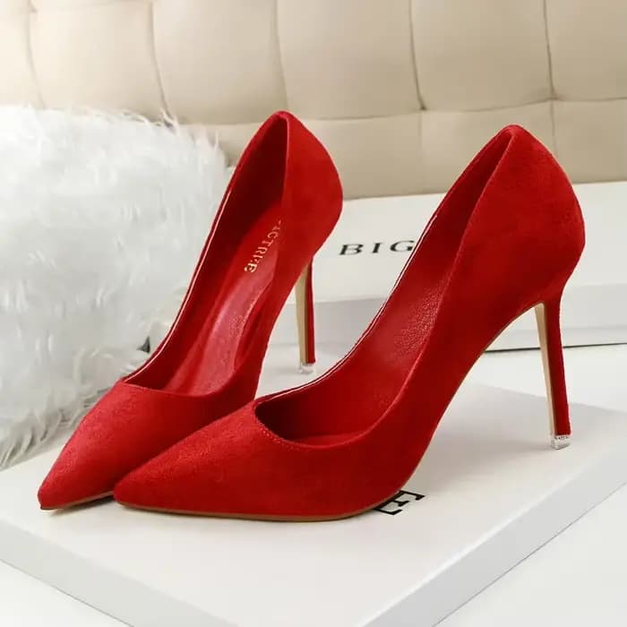 Femmes élégant troupeau Orange violet soirée Banquet fête pompes dame classique Scarpin nouveau bordeaux 9 cm talons hauts chaussures grande taille