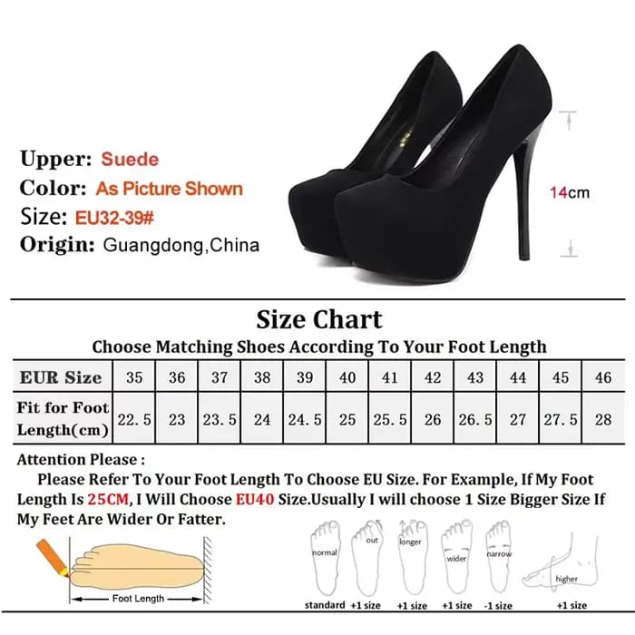 Talons hauts 12cm 14cm femmes pompes mode troupeau bout rond plate-forme mariage chaussures simples