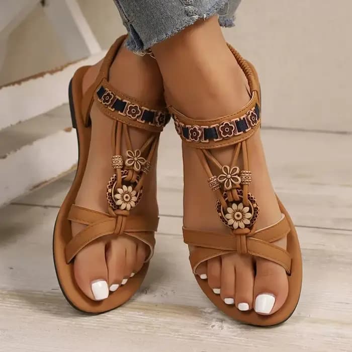 Sandales plates de Style bohème pour femmes