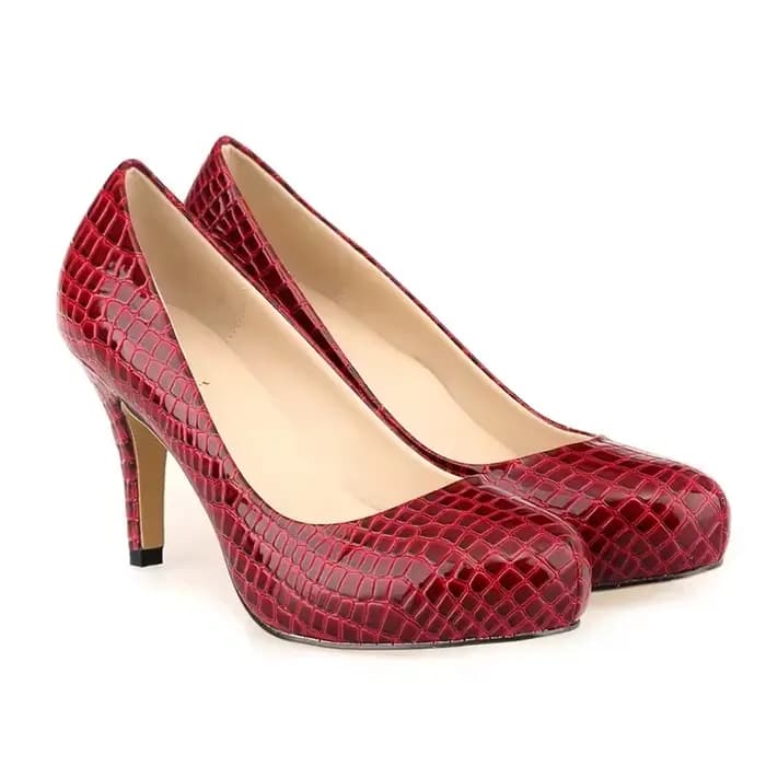 Escarpins Sexy en cuir motif Crocodile pour femmes