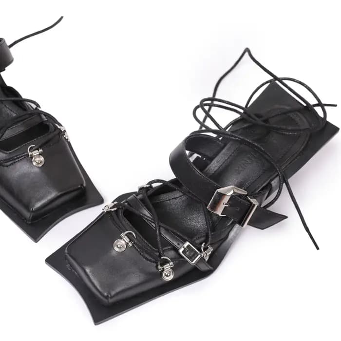 Sandales Design de mode pour femmes, escarpins à bout pointu à bande étroite, chaussures habillées élégantes, marque peu profonde, talons hauts, Mules pour dames
