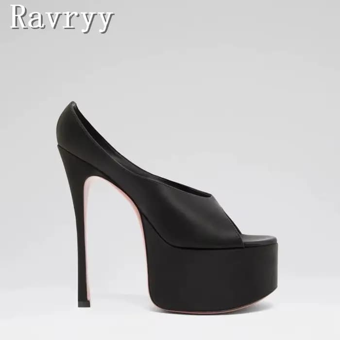 Escarpins à talons hauts et plateforme imperméable pour femmes
