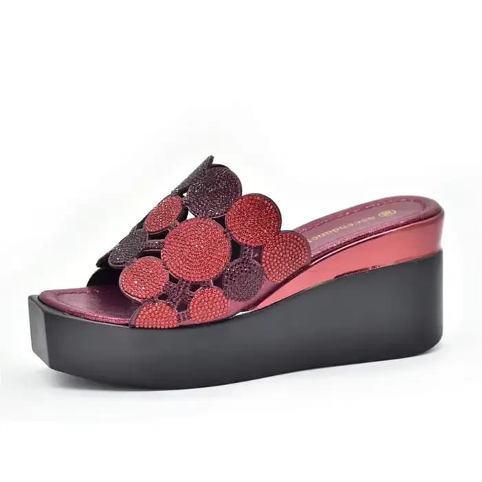 Escarpins à talons hauts scintillants pour femmes