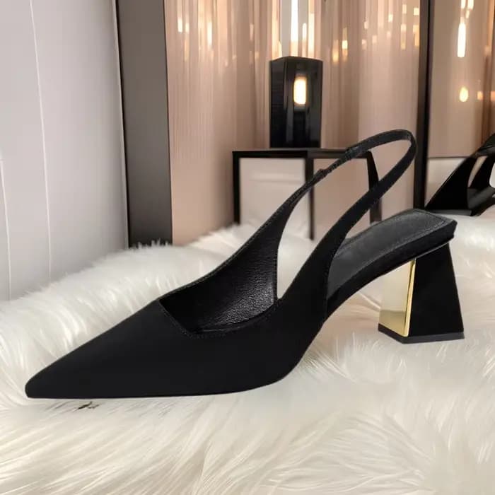 Sandales noires femmes été nouvelle mode