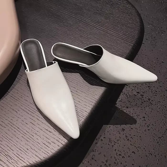 Nouvelles pantoufles Mueller 2026 en cuir véritable pour femmes