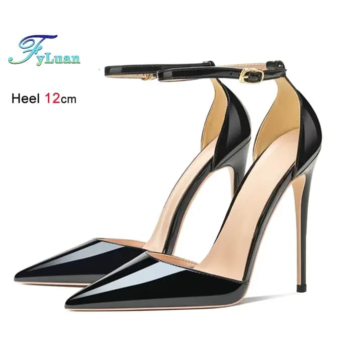Escarpins en cuir verni pour femmes