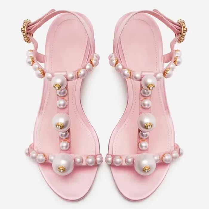 Sandales pour femmes à lanière en T