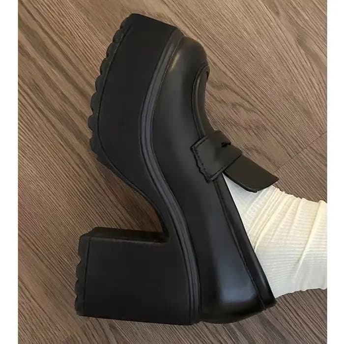 Mary Janes femmes oes Thi Bot rehaussant Faionable printemps automne rétro talons hauts romain Sle semelle en caoutchouc collée