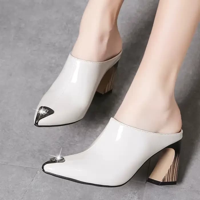 Sandales à talons hauts en cuir PU pour femme