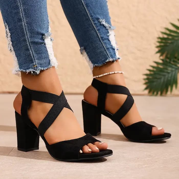 Sandales à talons épais et sexy pour femmes