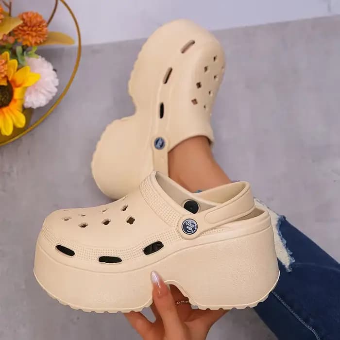 Sandales à Talons Épais Souples pour Femme