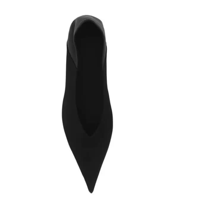 Escarpins en daim à bout pointu pour femmes, chaussures plates à enfiler, couleur unie, ajourées, élégantes, concises, robe de soirée en plein air, nouvelle collection
