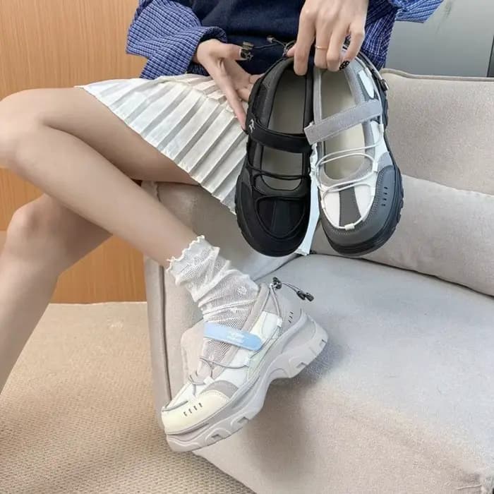 Nouvelles sandales d'été confortables pour femmes, style Mary Jane à talon épais, rehaussantes, décontractées, polyvalentes, à enfiler