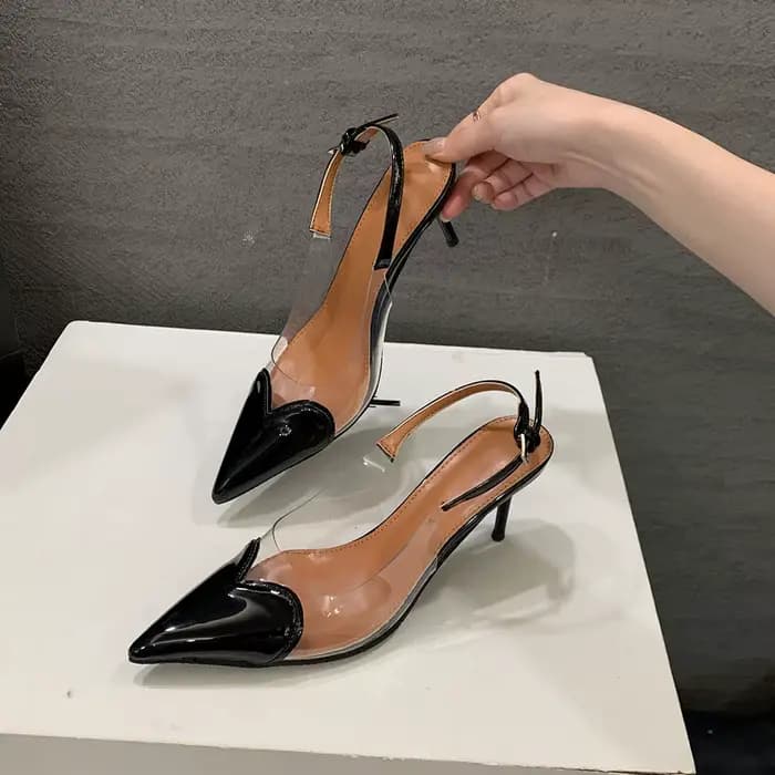 Escarpins en forme de cœur pour femmes