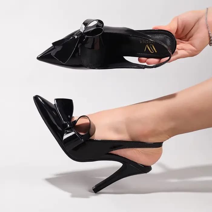 Sandales à talons hauts pour femmes 2026 – Nouveauté été – Élégantes et sexy en PU brillant – Idéales pour mariage et banquet