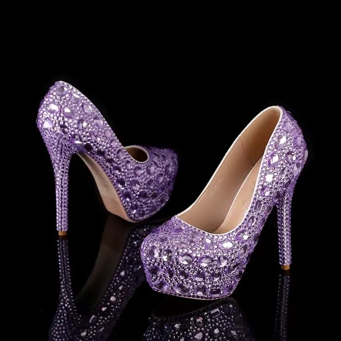 Escarpins Sexy à plateforme en strass pour femmes