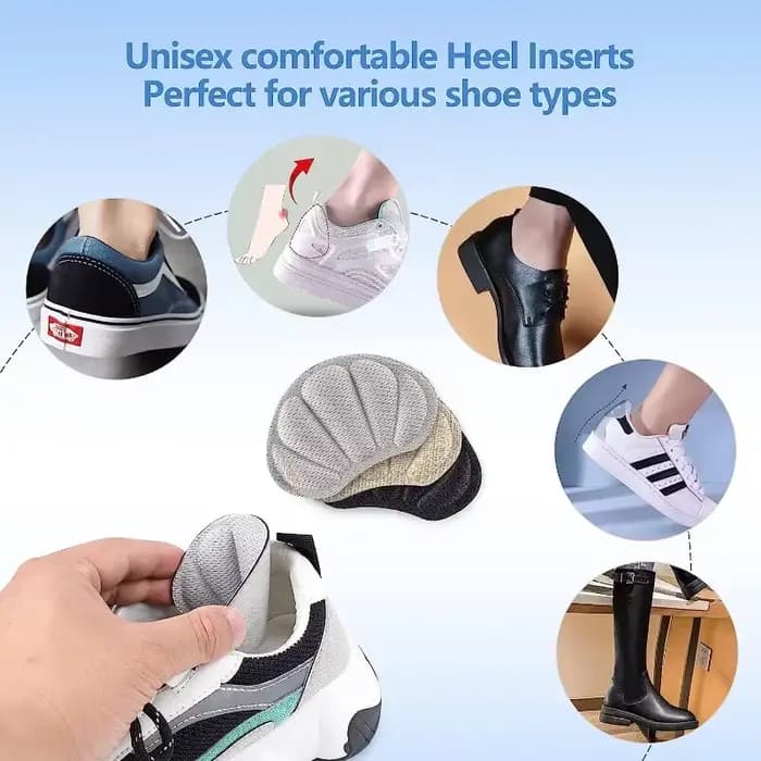 Semelles intérieures pour talons, Patch Anti-douleur, coussinets Anti-usure, soins des pieds, protection du talon, autocollant adhésif arrière, insertion de chaussures