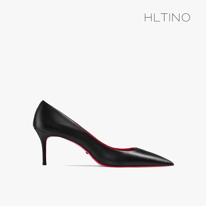 HLTINO Sexy chaussures à fond rouge 12 cm femmes escarpins à talons hauts avec finition mate printemps été automne