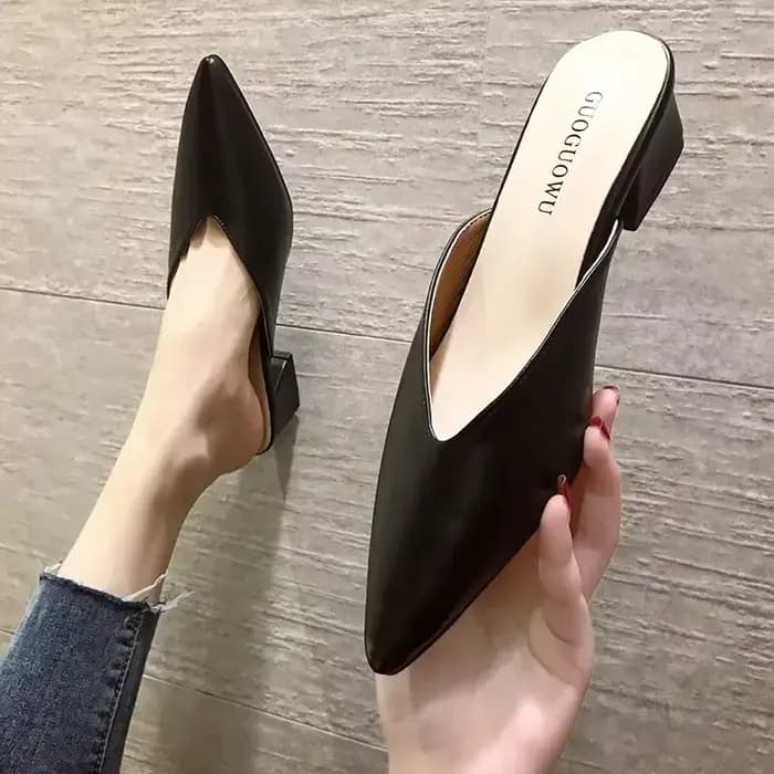 Baotou-Pantoufles Sexy à Talons Hauts et Épais pour Femme