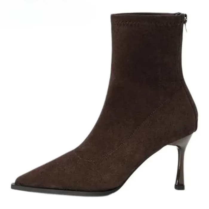 Bottines à talons hauts et bout pointu pour femmes