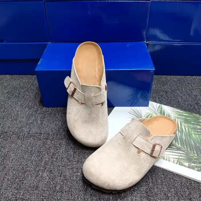 Sabots en daim de style Boston haut de gamme