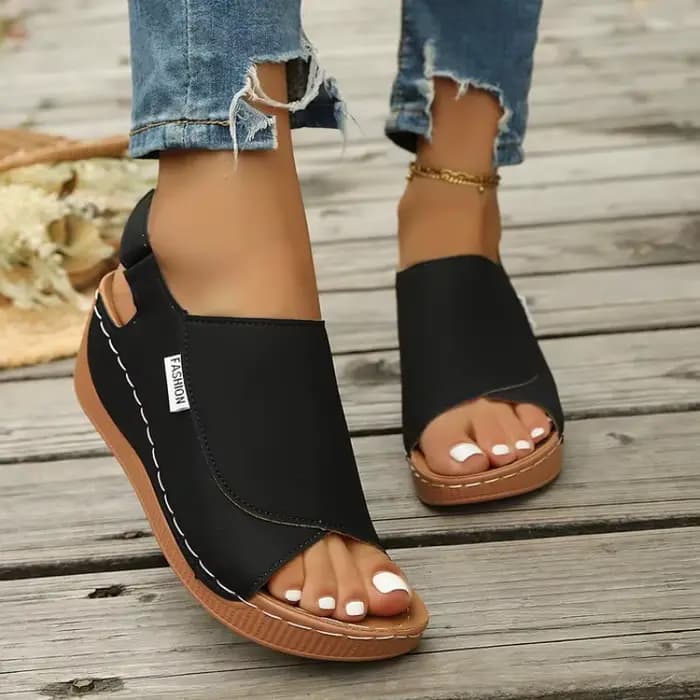 Sandales compensées confortables pour femmes