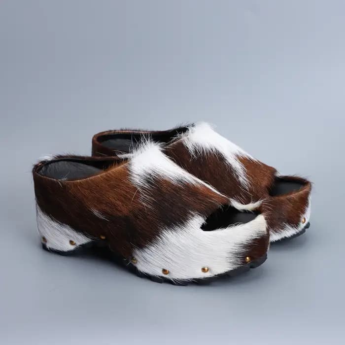 Mules à plateforme de luxe pour femmes