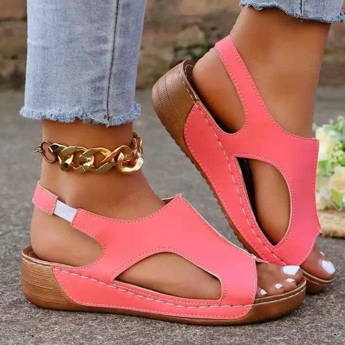 Sandales compensées confortables pour femmes