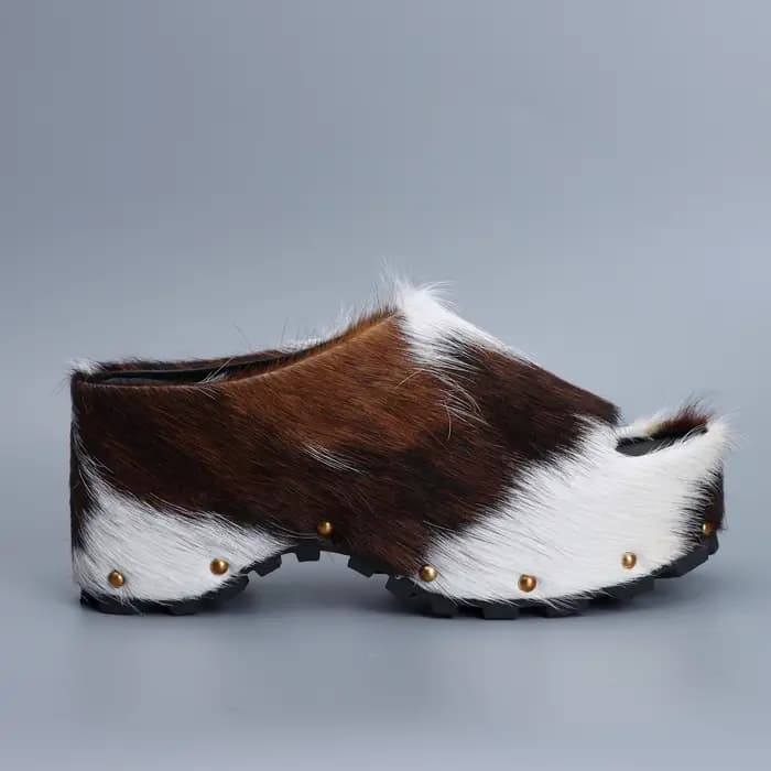 Mules à plateforme de luxe pour femmes
