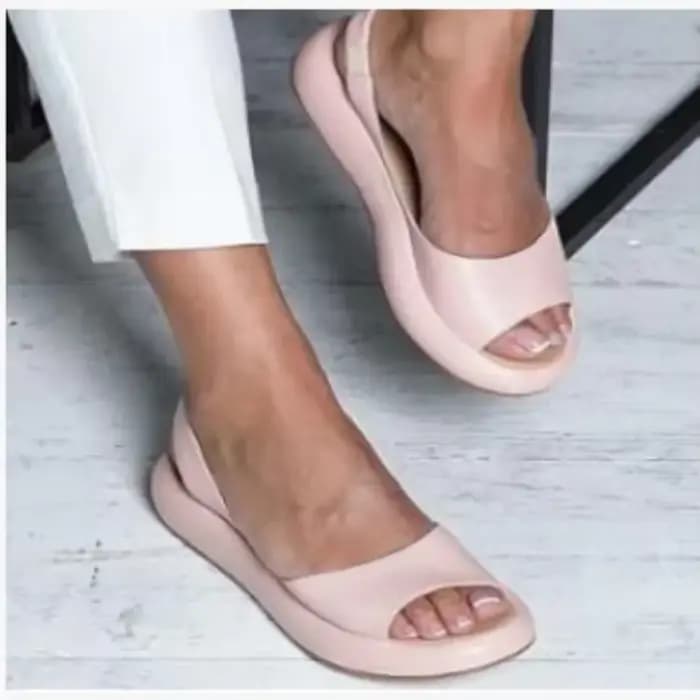 Sandales d'été en cuir PVC pour femmes