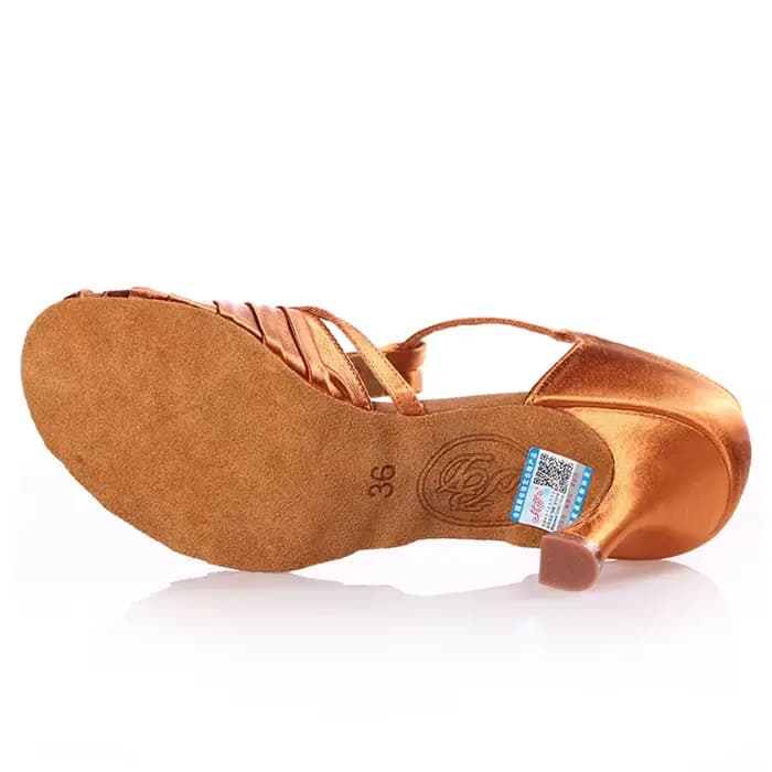 Chaussures de danse en Satin importé pour femmes, talon haut, semelle souple, Style personnalisé, nouvelle collection 2392