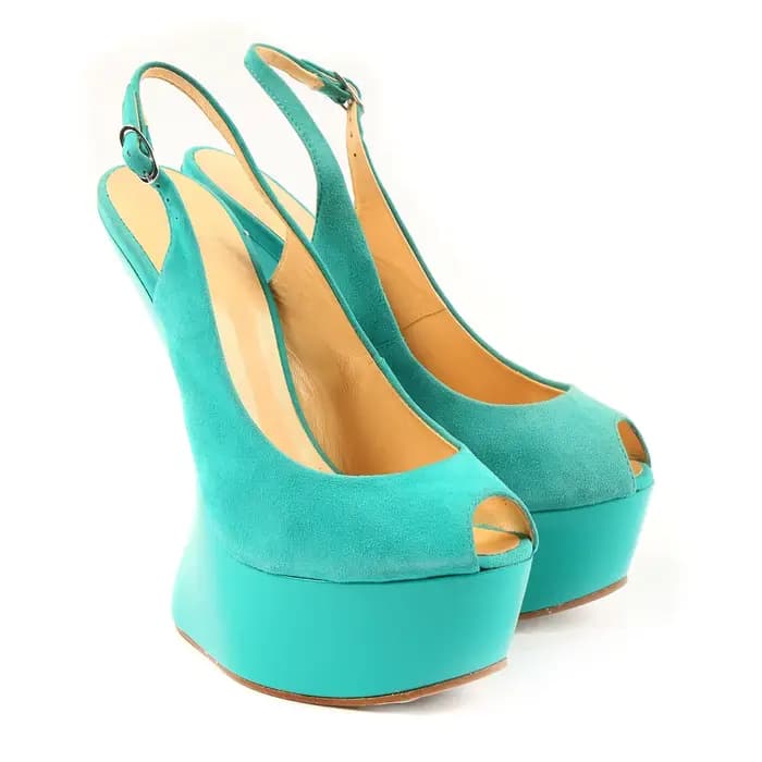 Escarpins Peep Toe en Daim Patchwork Style Original Sexy – Nouveautés Tendance pour Femme, Chaussures de Défilé Personnalisables