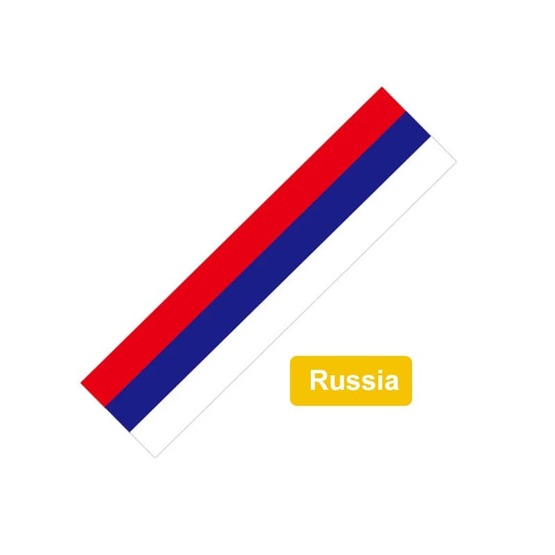 Autocollant de voiture pesonalisé BMWColoré Allemagne Italie Franch Espagne Autocollant drapeau nati