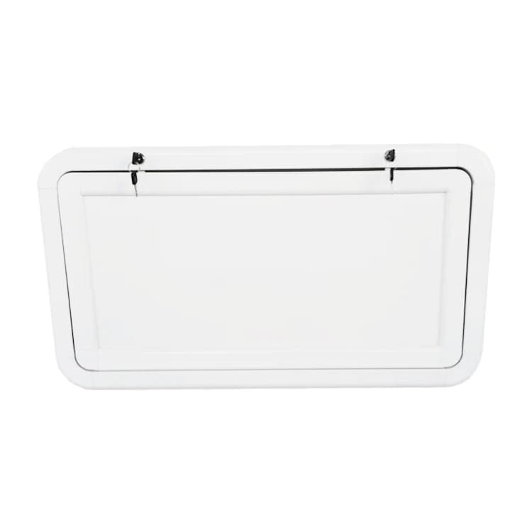Pièces et accessoires pour camping-car, caravane, table pliante en aluminium blanc à coins arrondis 