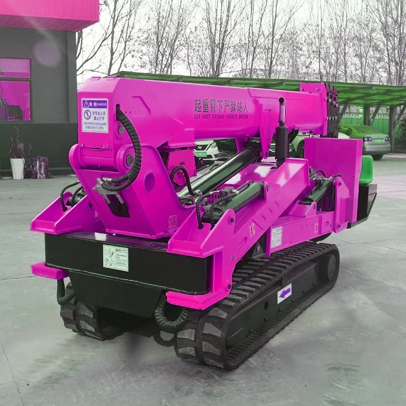 Grue araignée hydraulique sur chenilles de 3 tonnes, Mini grue araignée multifonctionnelle de 5 tonn